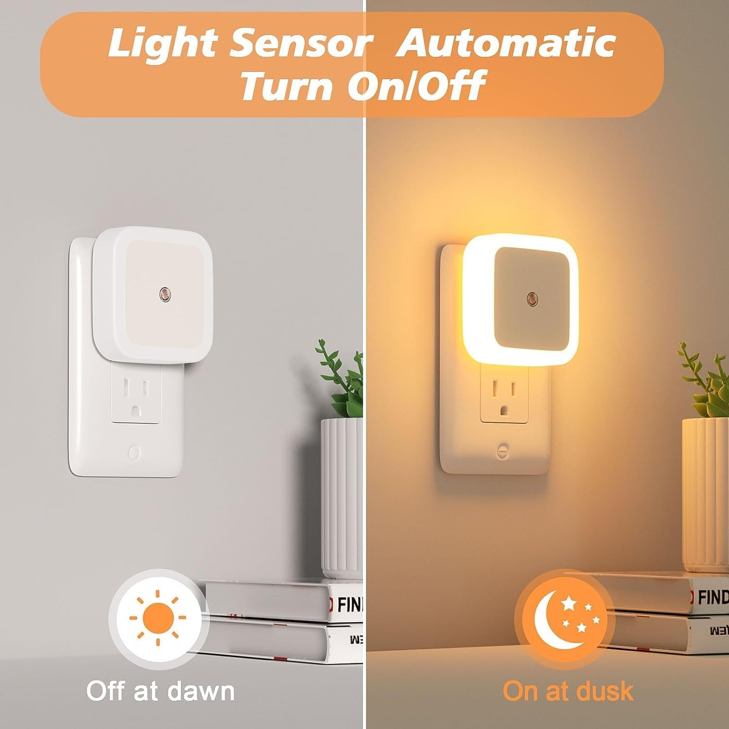 LED Night Light with Smart Sensor (Cool White)